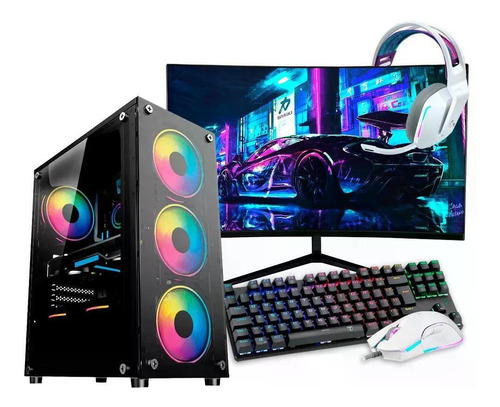 Pc Gamer Ryzen 5 5600g, 16gb Ram Ssd Monitor Kit Gamer